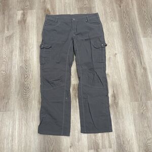 Kuhl Legendary Pants Womens 16 REG Gray Mountain Roll Up Hiking Outdoor Classic